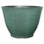 Grower Select 16.00 Sugared Sand Rimless Planter Brushed Teal 6.5gal 27/CS - 16.1in OD x 11.4in H x 9.1in BD — thumbnail 2 of 2
