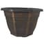 Grower Select 11.00 Octagon Planter Gold Brush on Black 1.64gal 45/CS - 11in OD x 7.5in H x 6.37 BD — thumbnail 2 of 2