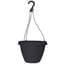 Grower Select 10.50 Cove Combo Hanging Basket, with Hanger, Black, 66 per Case, 10.51in OD x 6.75in H,  1.68Gallon — thumbnail 2 of 2