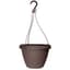 Grower Select 10.50 Cove Combo Hanging Basket, with Hanger, Cappuccino, 66 per Case, 10.51in OD x 6.75in H,  1.68Gallon — thumbnail 2 of 2