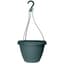 Grower Select 10.50 Cove Combo Hanging Basket, with Hanger, Green, 66 per Case, 10.51in OD x 6.75in H,  1.68Gallon — thumbnail 2 of 2