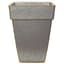 Grower Select 11.00 Euro Square Plastic Pot with False Bottom Painted Galvanized Look 3.7gal 6/CS - 10.8in OD x 12.2in H — thumbnail 2 of 2