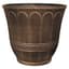 Grower Select 13.00 Scalloped Flare Planter Warm Copper 4.1gal 25/CS - 13in OD x 11.5in H — thumbnail 2 of 2