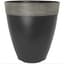 Grower Select 14.00 Gala Tall Planter High Gloss Black With Chalk Rim 7gal 9/CS - 14in OD X 15in H — thumbnail 2 of 2