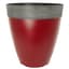 Grower Select 14.00 Gala Tall Planter High Gloss Burgundy With Chalk Rim 7gal 9/CS - 14in OD X 15in H — thumbnail 2 of 2