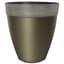 Grower Select 14.00 Gala Tall Planter High Gloss Pewter With Chalk Rim 7gal 9/CS - 14in OD X 15in H — thumbnail 2 of 2