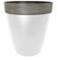 Grower Select 14.00 Gala Tall Planter High Gloss White With Chalk Rim 7gal 9/CS - 14in OD X 15in H — thumbnail 2 of 2