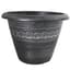 Grower Select 16.00 Wave Planter Silver Brush on Black 4.65gal 25/CS - 16in OD x 11.8in H x 8.56in BD — thumbnail 2 of 2