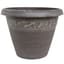 Grower Select 13.00 Naomi Planter Aged Cappuccino Tan Brush on Brown 2.95gal 12/CS - 13.2in OD X 10.2in H x7.12in BD — thumbnail 2 of 2