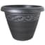 Grower Select 13.00 Naomi Planter Silver Brush on Black 2.95gal 12/CS - 13.2in OD X 10.2in H x7.12in BD — thumbnail 2 of 2