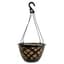 Grower Select 14.00 Cocolined Lattice Hanging Basket With Hanger, Black, 20 per Case, 14in H x 8in H, 3 Gallon — thumbnail 2 of 2