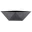 HC 8" Deco Faceted Bowl Faux Concrete — thumbnail 2 of 2