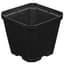 Gro Pro 4 in x 4 in x 3.5 in Plastic Pot Black (960/CS) — thumbnail 2 of 2