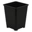 Gro Pro 6in x 6in x 8in Premium Square Pot Black (100/CS) — thumbnail 2 of 2