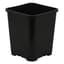 Gro Pro 7in x 7in x 9in Premium Square Pot Black (100/CS) — thumbnail 2 of 2