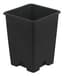 Gro Pro 5 x 5 x 7 in Square Plastic Pot Black (4480/PL) — thumbnail 2 of 2