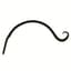 Hookery 6" Curved Hanger With Upturned Hook — thumbnail 2 of 2