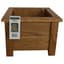 Heritage Wood Planter Box w/ Legs 12"x12"x11" Stained Walnut — thumbnail 2 of 2