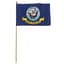 FlagZone 12"x18" Navy Poly Cotton Stick Flag — thumbnail 2 of 2