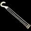 Landmark 16.00 Plastic Hanger 3 Strand White 50 Per Bag — thumbnail 2 of 2