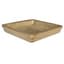 Michael Carr 14.2" Glazed Square Saucer Brown Cream — thumbnail 2 of 2