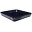 Michael Carr 14.2" Glazed Square Saucer Glossy Black — thumbnail 2 of 2