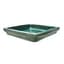 Michael Carr 14.2" Glazed Square Saucer Glass Green — thumbnail 2 of 2
