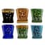 MCarr 6PC 8" Tall Floral Orchid Pot Mixed Asst — thumbnail 2 of 2