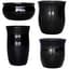 Mcarr 26pc Glazed Hourglass Smooth Planter Pallet Assortment Glossy Black — thumbnail 2 of 2