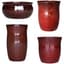 MCarr 26pc Glazed Hourglass Smooth Planter Pallet Assortment Red Wine — thumbnail 2 of 2
