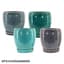 MCarr 4PC Round Egg Pot W/Saucer Mix Colors — thumbnail 2 of 2