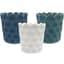 MCarr 8pc 7.1" Scallop Dimple Planter Asst Mixed Colors — thumbnail 2 of 2