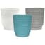 MCarr 8pc 7.1" Ribbed Planter Set Asst Colors — thumbnail 2 of 2