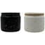 MCarr 24pc Mixed Ceramic Matte Pots with Speckled Dots White/Black — thumbnail 2 of 2