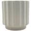 MCarr 6.3"x6.3"x6.3" Ceramic Ribbed Pot Matte White — thumbnail 2 of 2