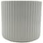 MCarr 5.24"x5.24"x4.96" Ceramic Pot with Glossy Glaze Finish White — thumbnail 2 of 2