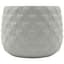 MCarr 5.31"x5.31"x4.13" Ceramic Pot with Glossy Glaze Finish White — thumbnail 2 of 2