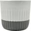 Mcarr 5.3"x5.3"x5" Ceramic Pot Glossy Glaze White & Grey — thumbnail 2 of 2