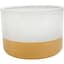 Mcarr 6.7"x6.7"x4.8" Ceramic Low Bowl Glossy Glaze White and Orange — thumbnail 2 of 2