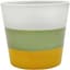 Mcarr 5.3"x5.3"x4.7" Ceramic Pot Glossy Glaze White/Green/Orange — thumbnail 2 of 2