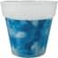 Mcarr 5.9"x5.9"x5.5" Ceramic Pot Glossy Glaze White Rim with Blue Water Color Look — thumbnail 2 of 2