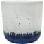 Mcarr 5.9"x5.9"x5.5" Ceramic Pot Glossy Glaze White with Blue Bottom Design — thumbnail 2 of 2
