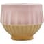 Mcarr 4.7"x4.7"x2.8" Ceramic Pot Glossy Glaze White with Gold Bottom — thumbnail 2 of 2