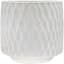 Mcarr 4.7"x4..7"x4" Ceramic Pot Scalloped Pattern Glossy Glaze White — thumbnail 2 of 2