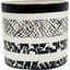 Mcarr 5"x5"x4.5" Ceramic Pot Glossy Glaze White & Black Pattern — thumbnail 2 of 2