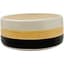 Mcarr 7"x7"x3" Ceramic Low Pot Glossy Glaze White/Yellow with Black — thumbnail 2 of 2