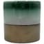 MCarr 5"x5"x5" Stoneware Pot with Reactive Finish Green & Gold — thumbnail 2 of 2
