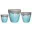 MCarr 6pc Large Round Planter Pallet Volcanic On Milky Blue — thumbnail 2 of 2