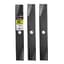 Maxpower 3 Heavy-Duty Blades for Many 46" Cut Craftsman, Husqvarna, Poulan Mowers Replaces OEM #'s 152443, 163819, 532145708 — thumbnail 2 of 2