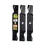 Maxpower 3 Blade Set for Many 54" Cut Craftsman, Husqvarna, Poulan Mowers Replaces OEM #'s 187254, 187256, 532187256 — thumbnail 2 of 2